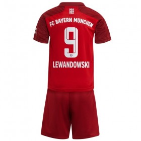 Jalkapallo Pelipaidat FC Bayern München Robert Lewandowski 9 Lasten Kotipaita 2021-2022 Lyhythihainen
